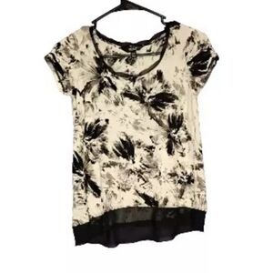 Simply Vera Vera Wang Shirt Top Multi-Color Size Petite XS